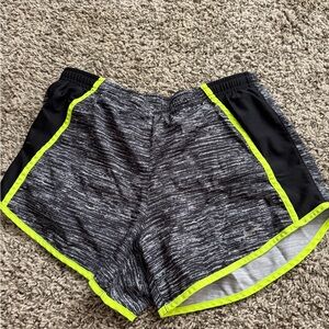 Women’s Black/Neon Running Shorts Sz XS